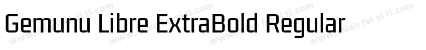 Gemunu Libre ExtraBold Regular字体转换